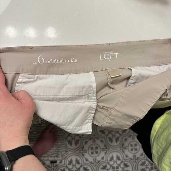 Light Khaki Original Ankle LOFT pants - Picture 3 of 3